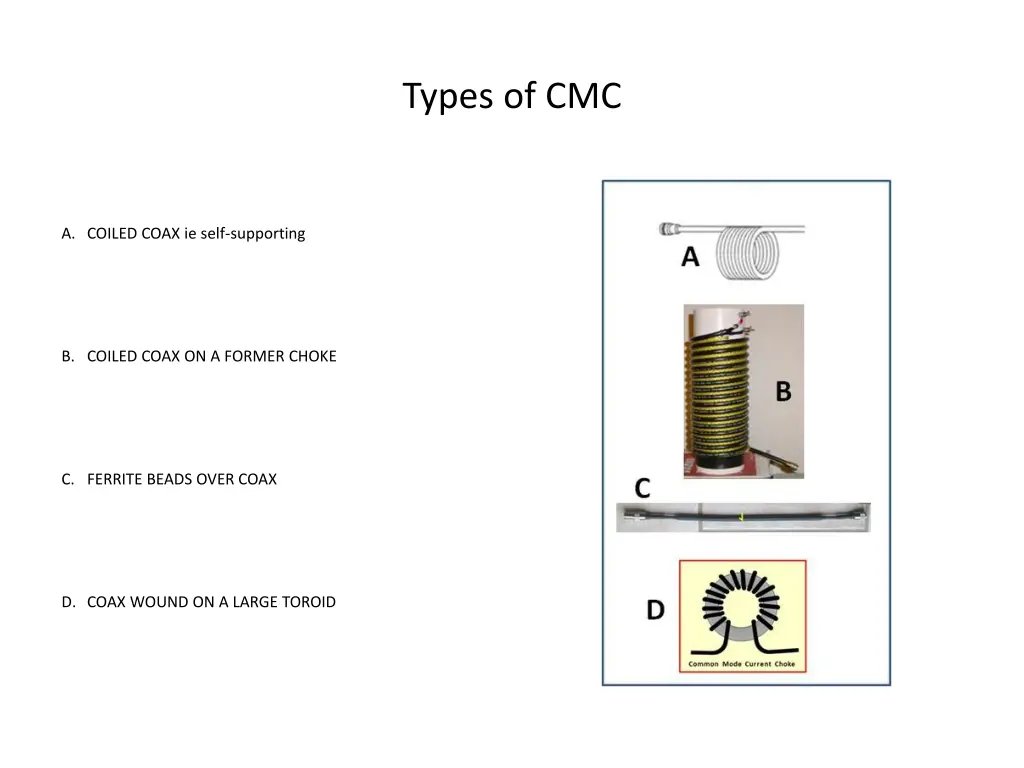 types of cmc