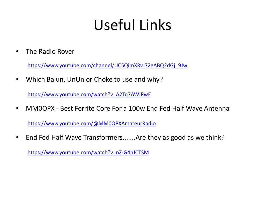 useful links