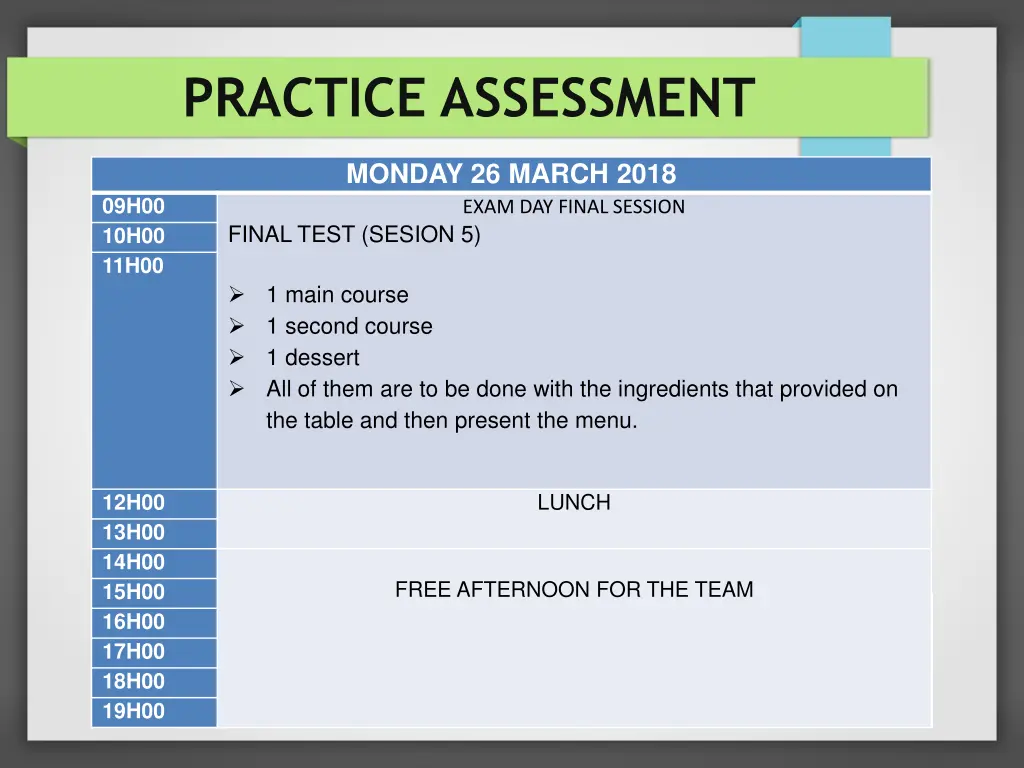 practice assessment 12