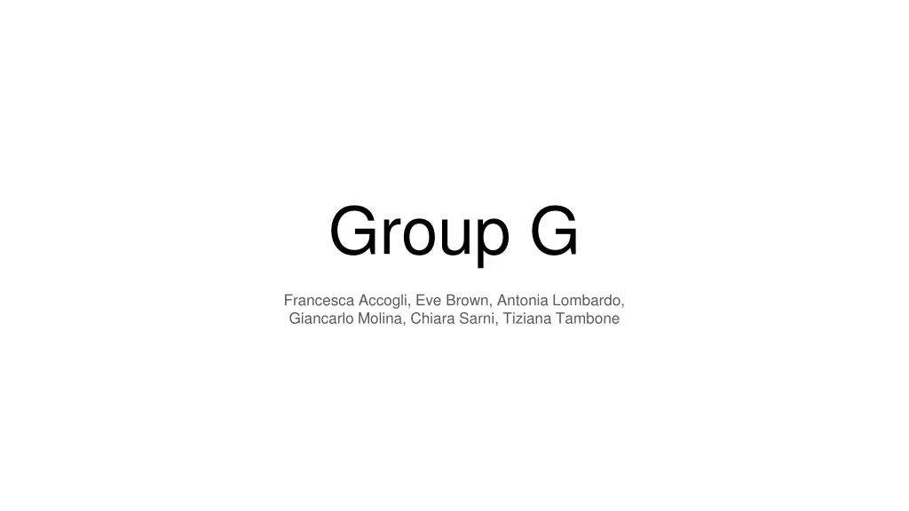group g