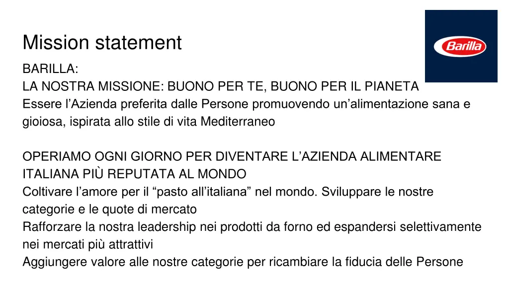 mission statement