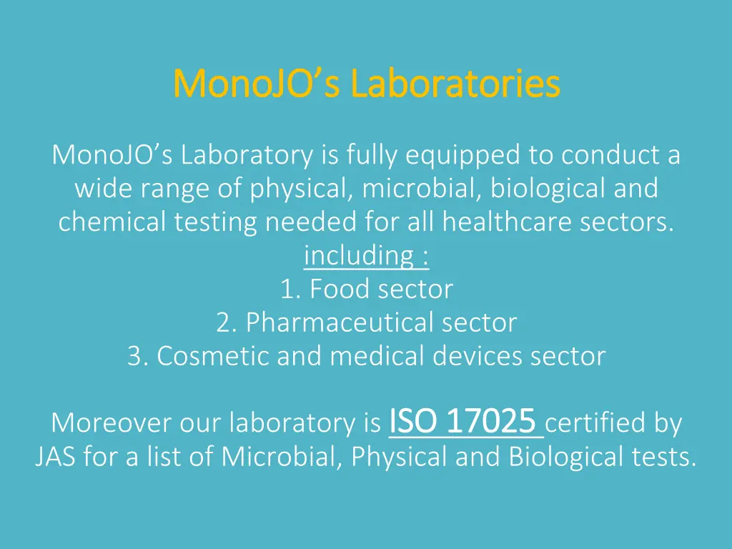 monojo s monojo s laboratories laboratories