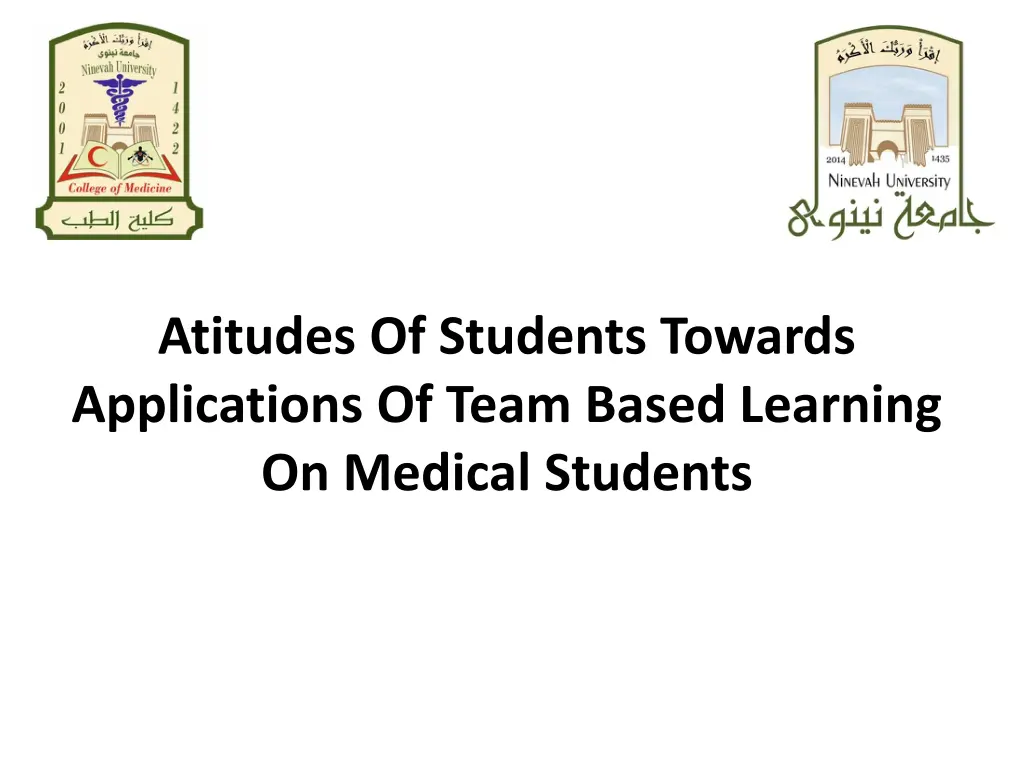atitudes of students towards applications of team