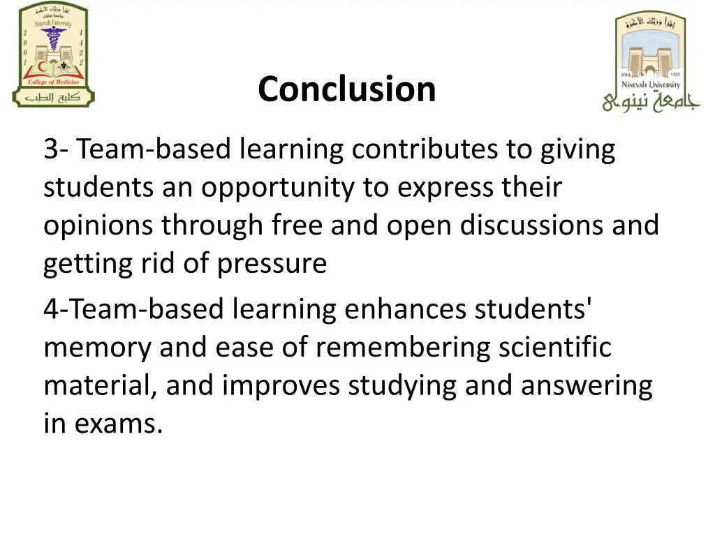 conclusion 1