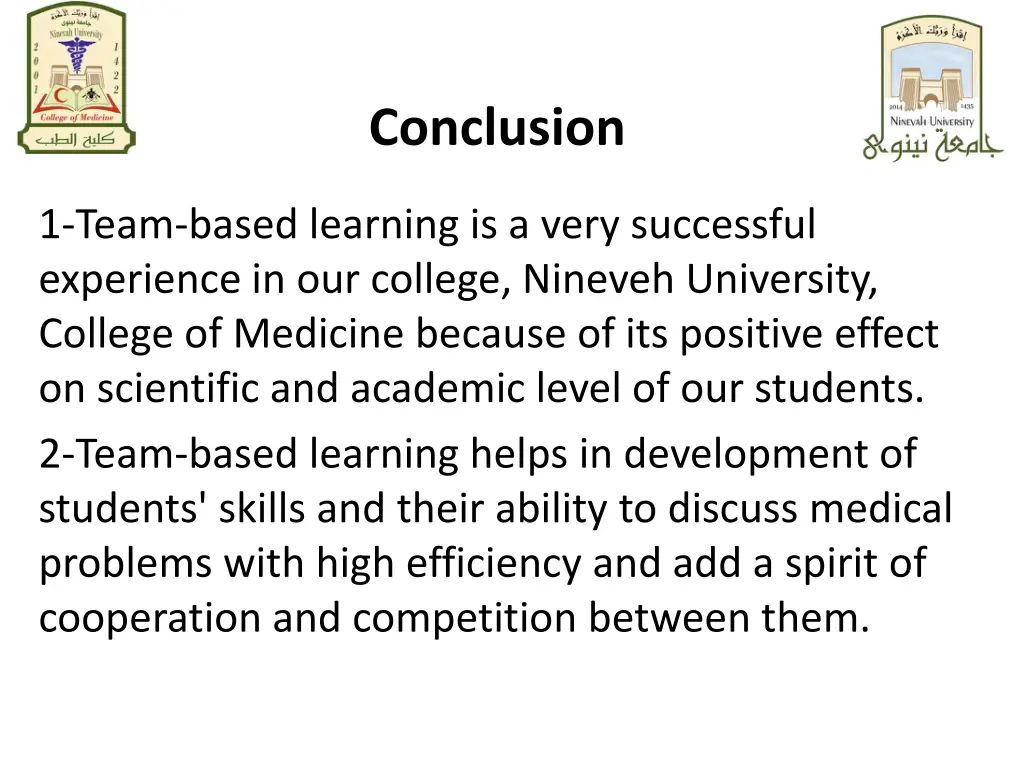 conclusion
