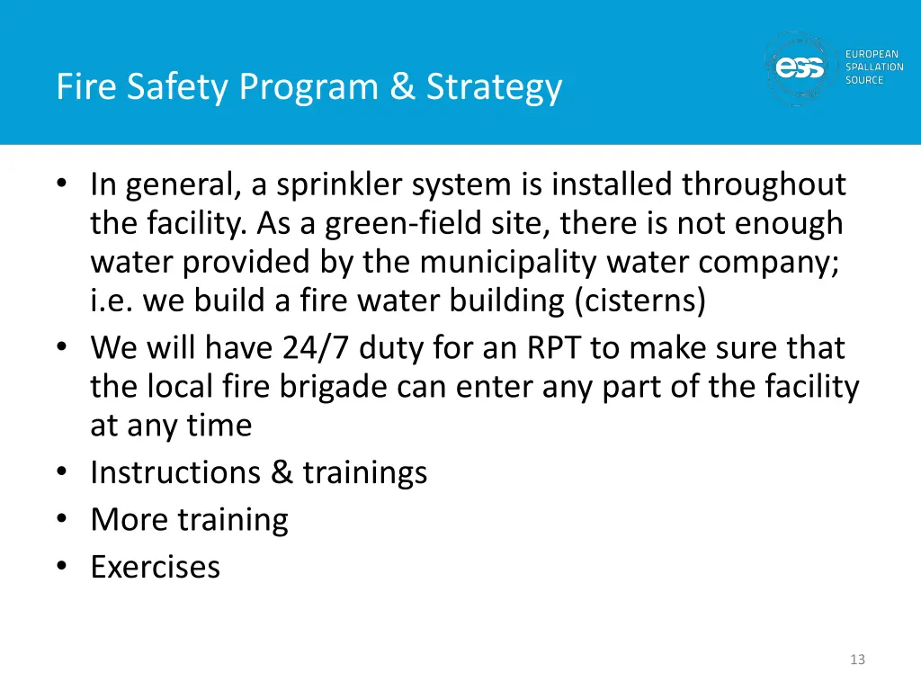 fire safety program strategy