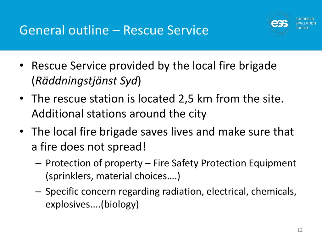 general outline rescue service