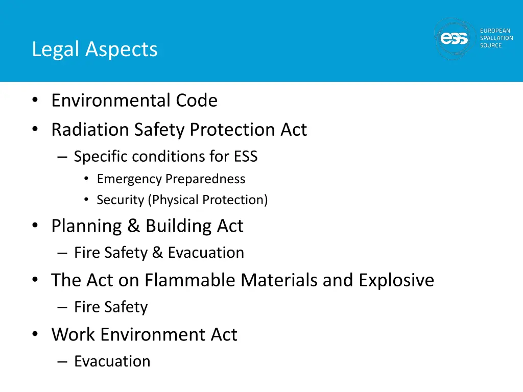 legal aspects