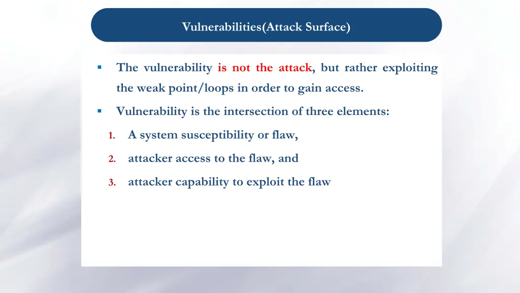 vulnerabilities attack surface