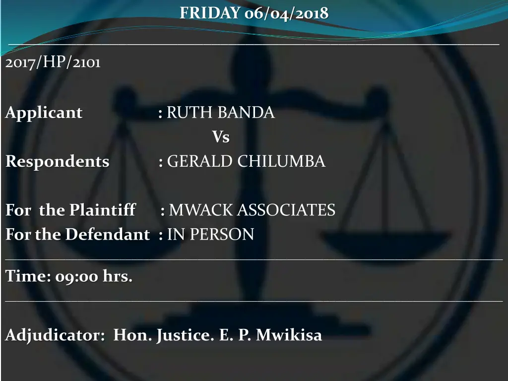 friday 06 04 2018
