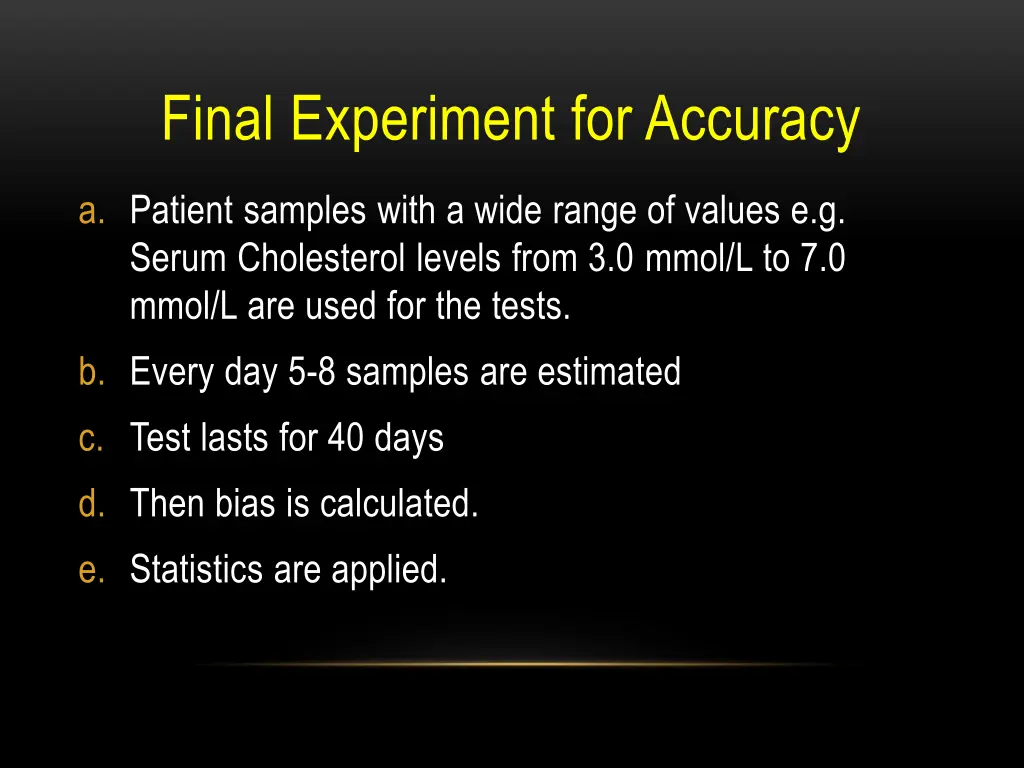 final experiment for accuracy
