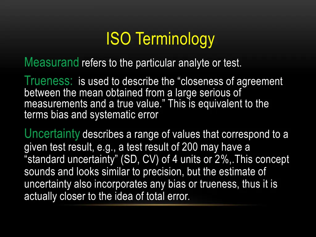iso terminology