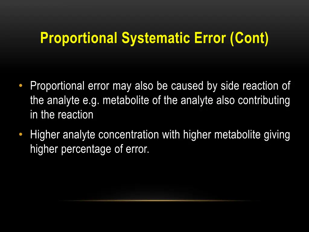 proportional systematic error cont