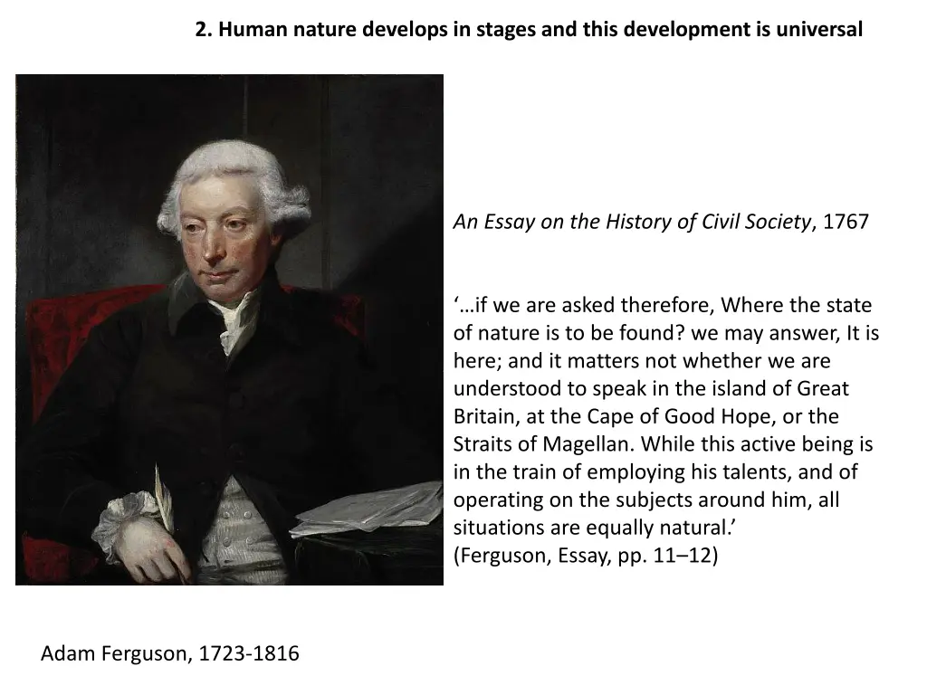 2 human nature develops in stages and this