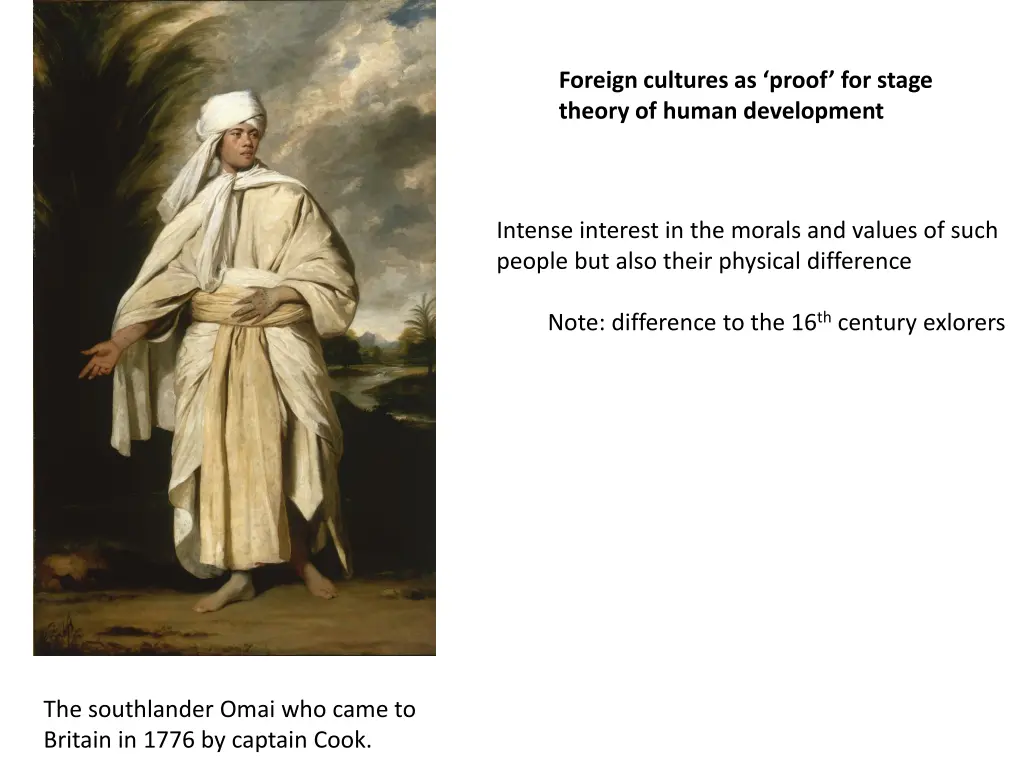 foreign cultures as proof for stage theory