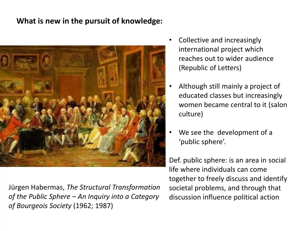 what is new in the pursuit of knowledge