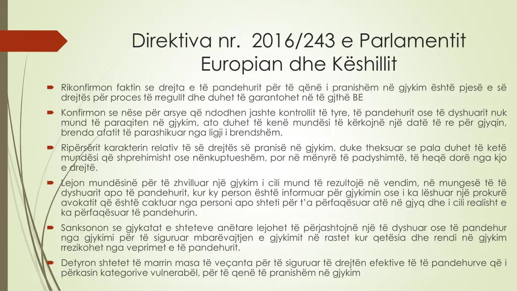 direktiva nr 2016 243 e parlamentit europian 1