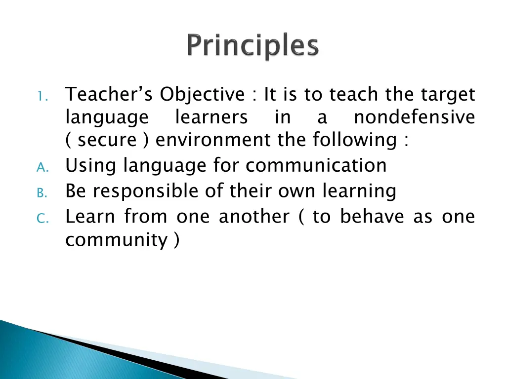 1 teacher s objective it is to teach the target