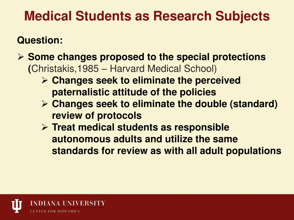 medical students as research subjects 10