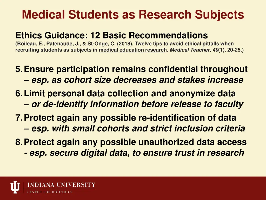 medical students as research subjects 15