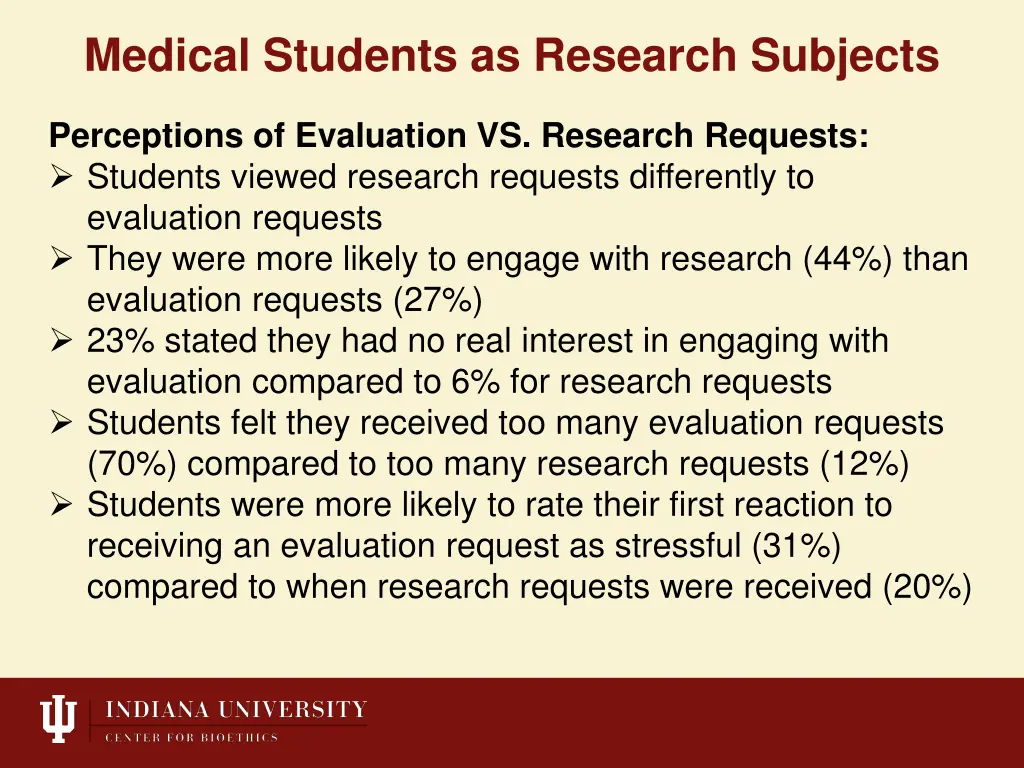 medical students as research subjects 3