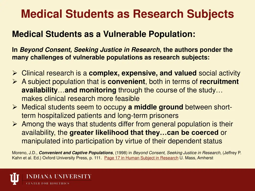 medical students as research subjects 5
