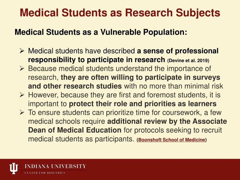 medical students as research subjects 6