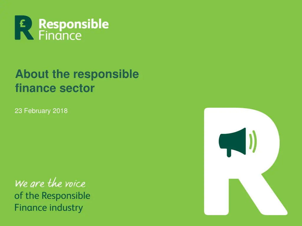 about the responsible finance sector