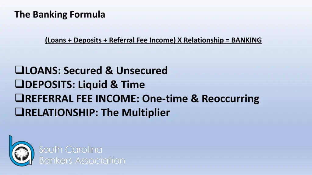 the banking formula 2