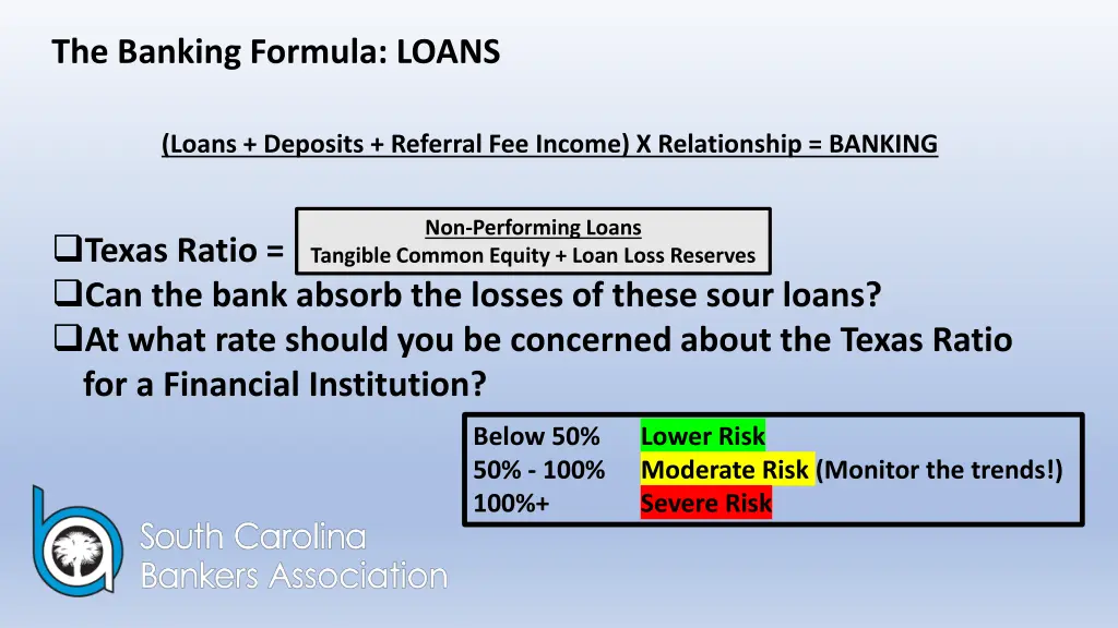 the banking formula loans 3