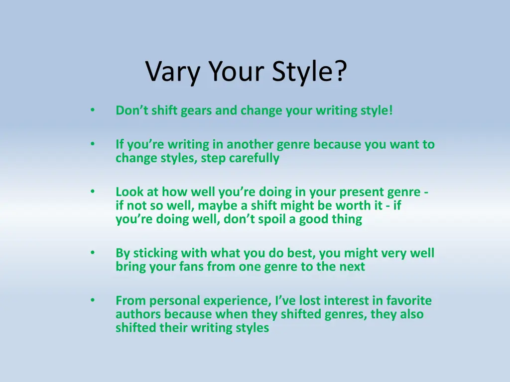 vary your style 1