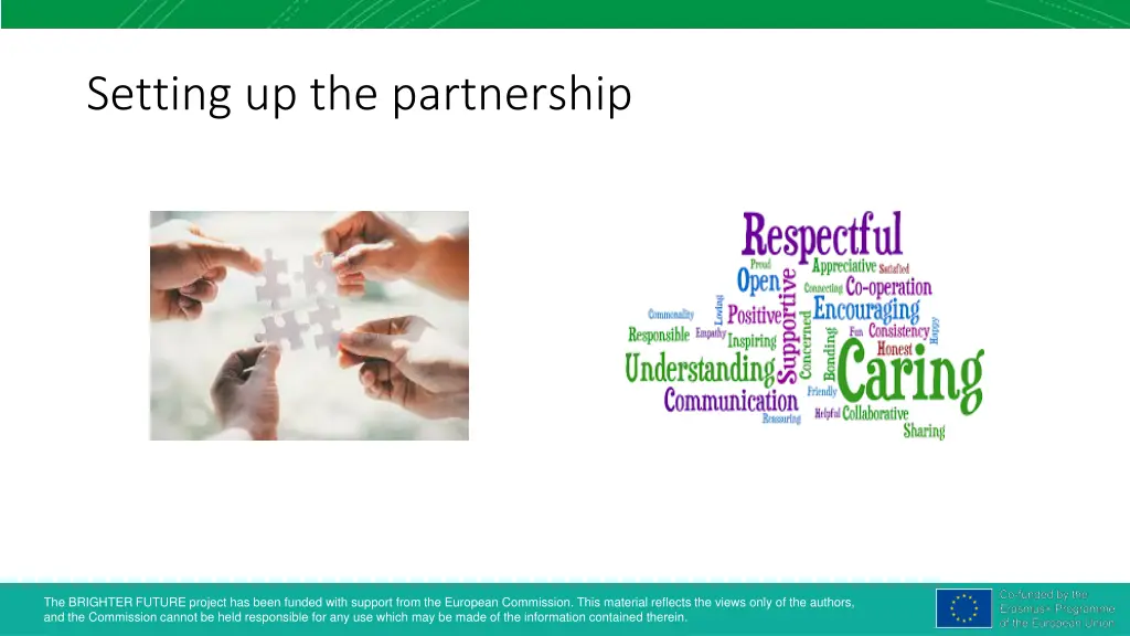 setting up the partnership