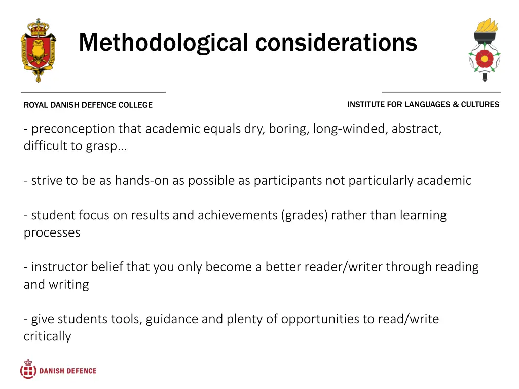 methodological considerations