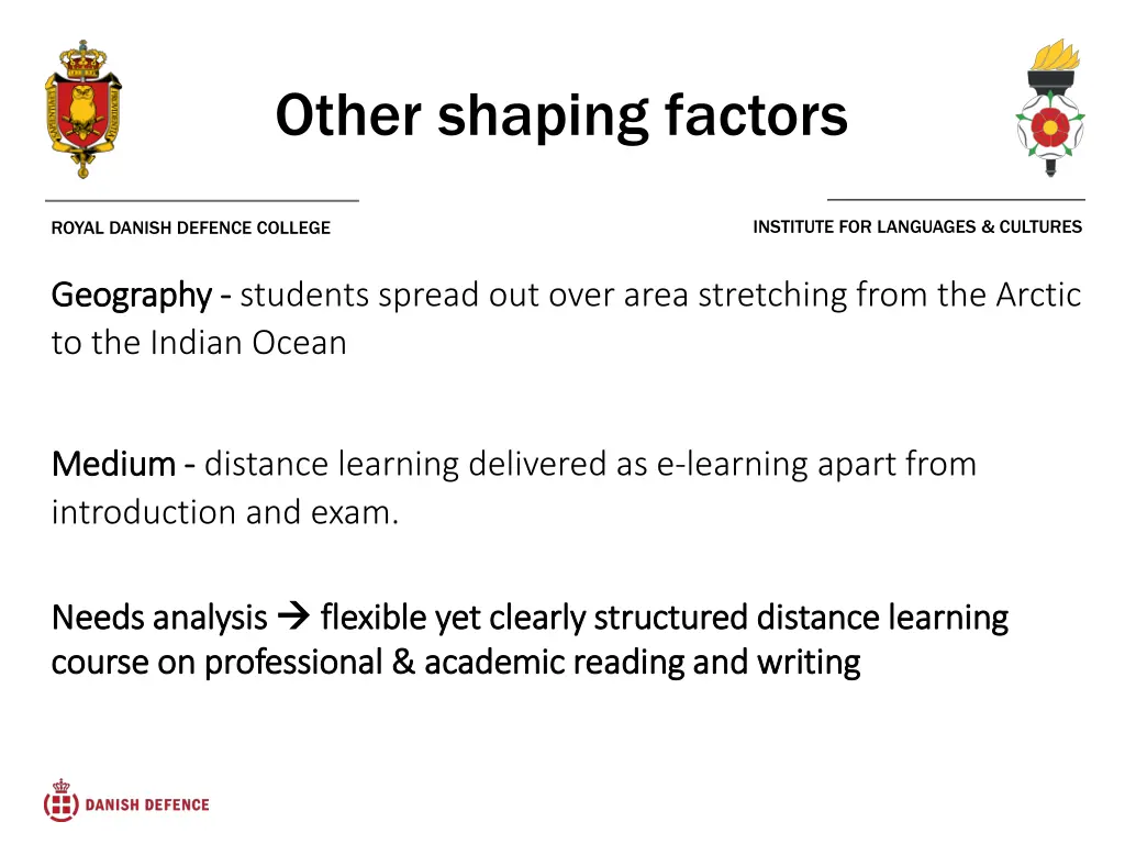 other shaping factors