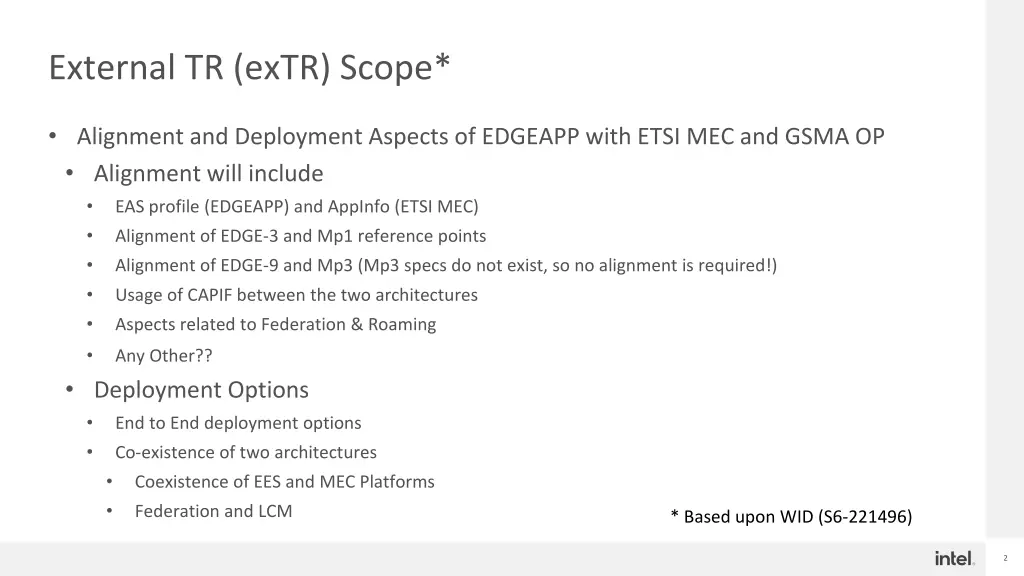 external tr extr scope