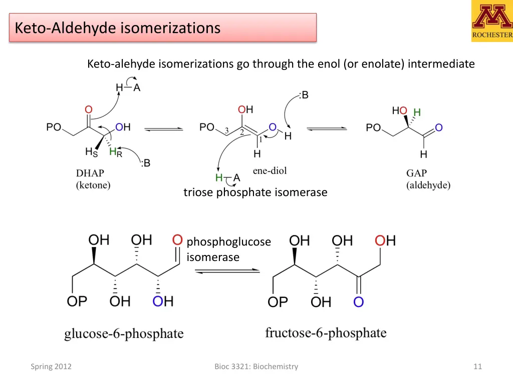 keto aldehyde isomerizations 1