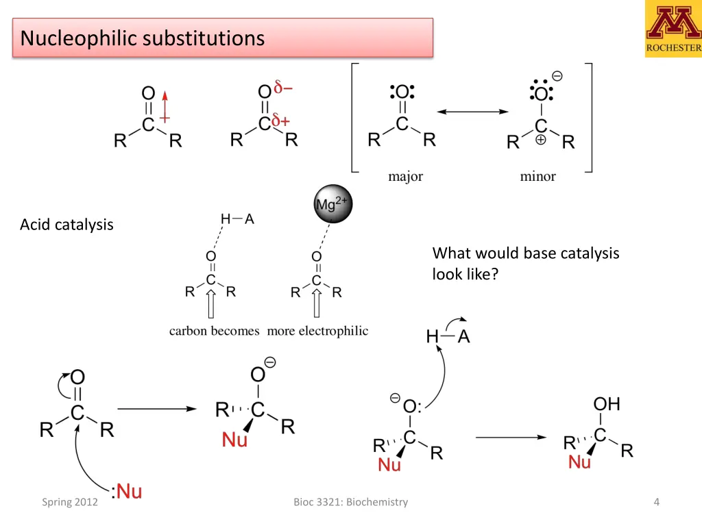 nucleophilic substitutions