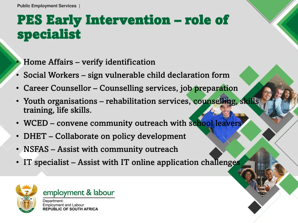 public employment services 6