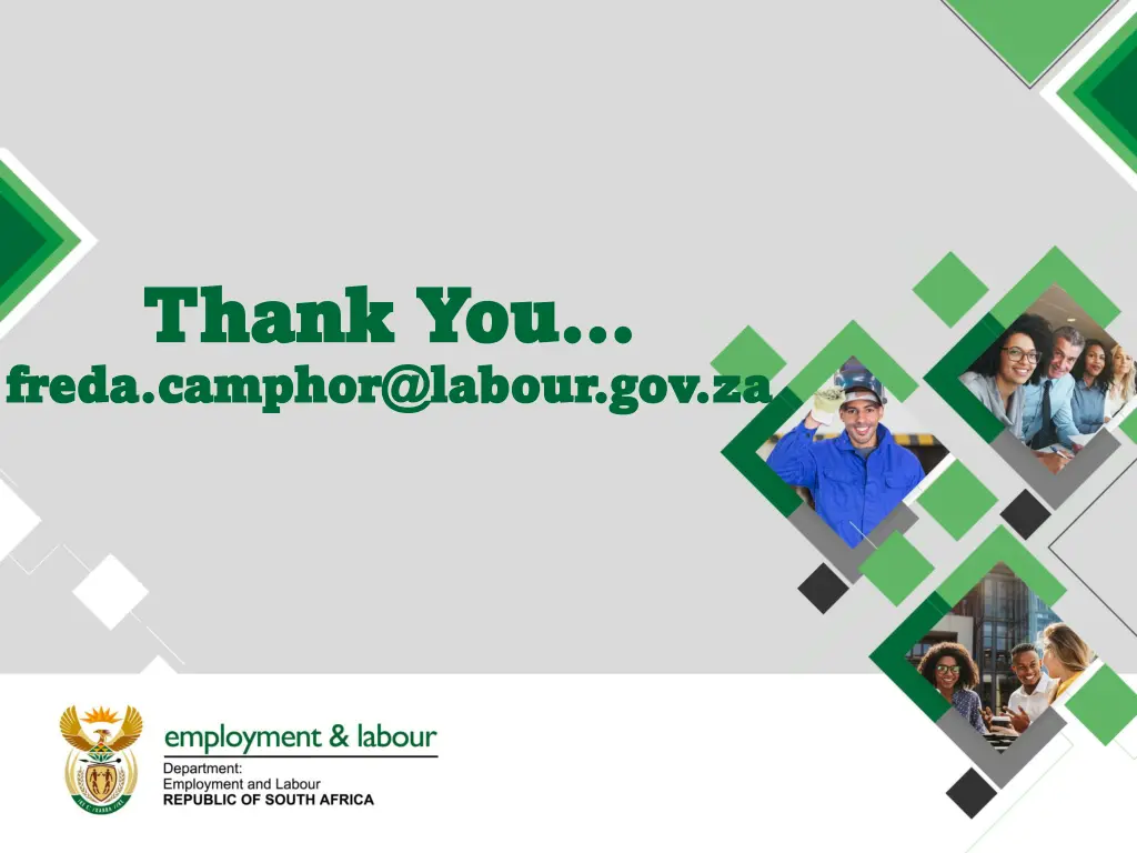 thank you thank you freda camphor@labour