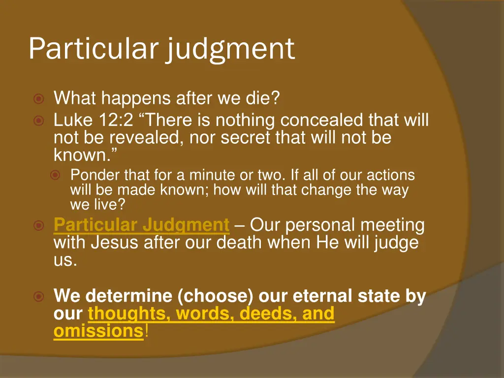 particular judgment
