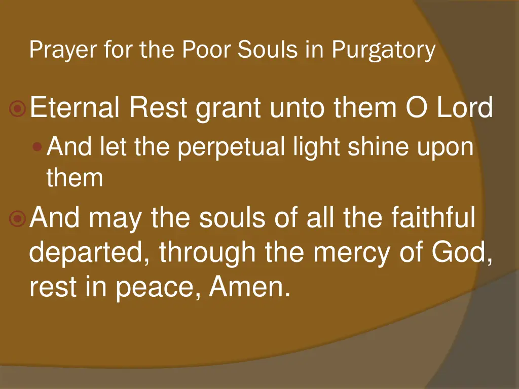 prayer for the poor souls in purgatory