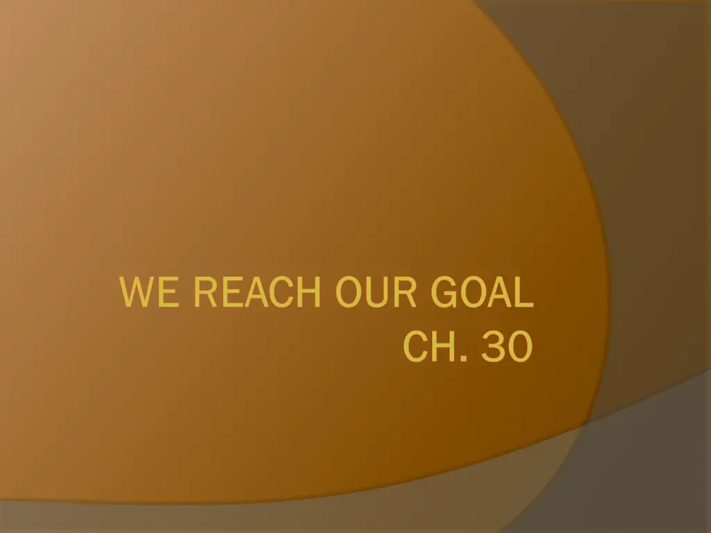 we reach our goal we reach our goal
