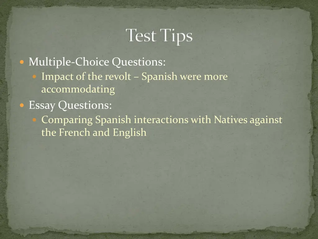 test tips