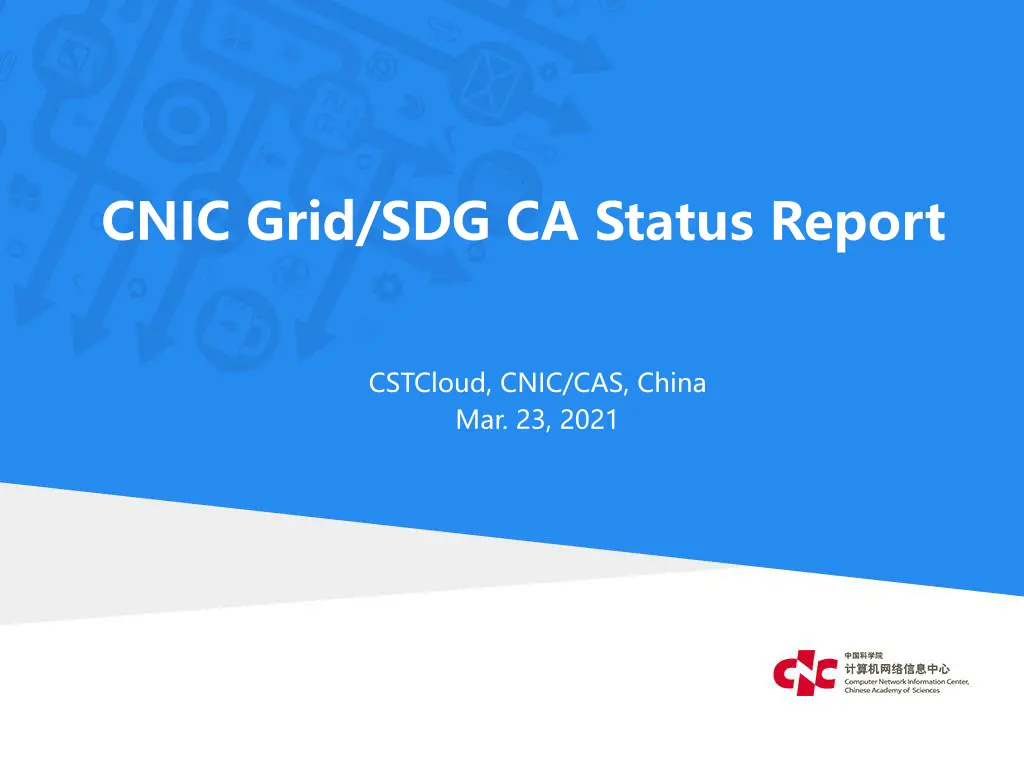 cnic grid sdg ca status report