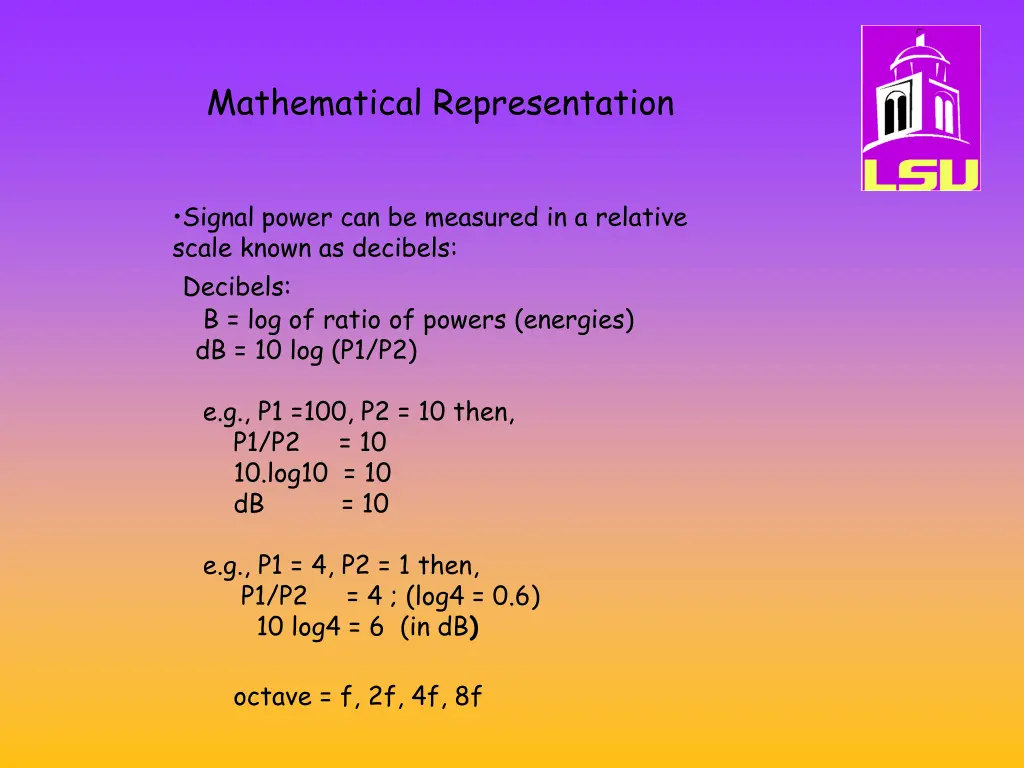 mathematical representation