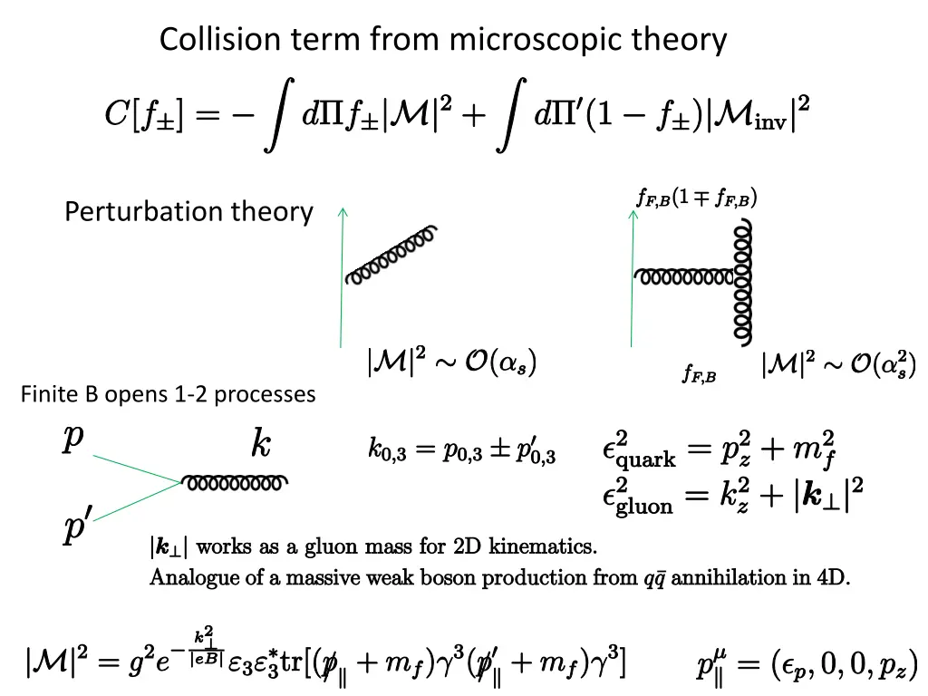 collision term from microscopic theory