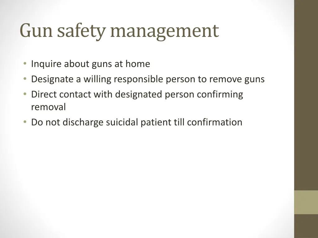 gun safety management