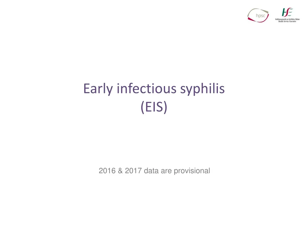 early infectious syphilis eis