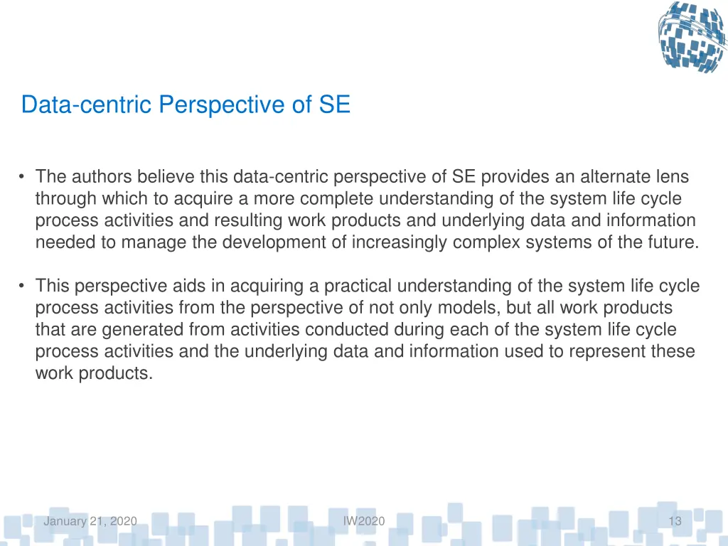 data centric perspective of se