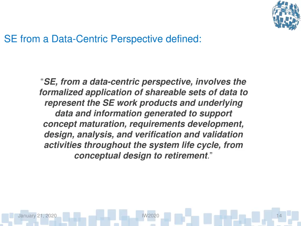 se from a data centric perspective defined